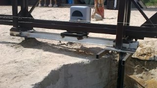 Купить сваи для ворот в Каменск-Уральский. Заказать ворота на сваях под ключ от 21517 руб